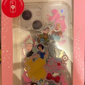 Snow White Themed Phone Case with Pink Accents